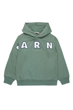 green cotton hoodie MARNI KIDS | M01266M00RE0M540